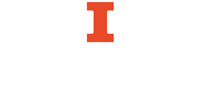 large capital letter I followed by the word Illinois