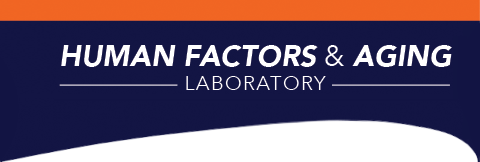 text reading Human Factors and Aging Laboratory